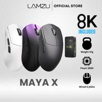 Gambar Lamzu Maya X 8K Included Wireless Gaming Mouse Ultra-lightweight Pixart PAW3950 - Black dari Rikoyama STOR undefined 2 Tokopedia