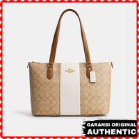 Gambar Tas Coach Wanita Tote Bag in Signature Canvas With Stripe Original Store Branded Authentic dari tickandickk undefined 1 Tokopedia