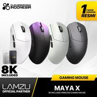 Gambar Lamzu Maya X 8K Included Wireless Gaming Mouse Ultra-lightweight Pixart PAW3950 - Black dari Rikoyama STOR undefined 1 Tokopedia