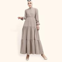 Gambar Gamis maxi lengan panjang wanita variasi kancing emas - Jfashion Azka - Putih dari Housetur undefined 2 Tokopedia