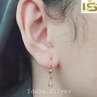 Gambar ANTING ANAK PERAK ASLI SILVER 925 LAPIS EMAS MODEL KAIT GANTUNGAN SANGKAR 1 PERMATA - PERHIASAN PERAK ANAK Terbaru Terlaris Terbaik dari KNIVER undefined 1 Tokopedia
