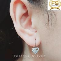 Gambar ANTING PERAK ASLI 925 LAPIS EMAS PUTIH MODEL KAIT DESI LOVE PERMATA - PERHIASAN PERAK Terbaru Terlaris Terbaik dari KNIVER undefined 2 Tokopedia
