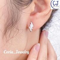 Gambar Anting Perak Asli Silver Wanita 925 Lapis Emas Putih Model Jepit Permata - Anting Perak Anti Karat Terbaru Terlaris Terbaik - Rosegold dari KNIVER undefined 1 Tokopedia