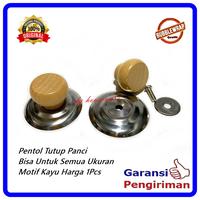 Gambar Pentolan Panci Knop Tutup Panci Knob Wajan Pentol Tutup Panci ( Harga 1 Pcs ) - Kayu dari DY Houseware undefined 5 Tokopedia