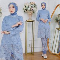 Gambar FREE HIJAB...!!! Kebaya Wisuda Harga Promo Model Tunik Brukat Aneka Pilihan Warna - ATASAN PINK, XL dari Butik Aneka Busana undefined 5 Tokopedia