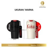 Gambar GERM Coca-Cola 590ML Vacuum Thermos Cup S31603 Baja Tahan Karat Portabel Cangkir Kopi With Strap - Putih dari GERM INDONESIA undefined 5 Tokopedia