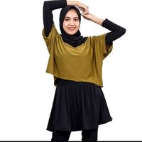 Gambar setelan olahraga croptop legging rok 3 in 1 - sage, 3 in 1xxl dari Gie store_NEW undefined 4 Tokopedia
