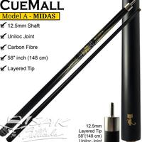 Gambar Stick Billiard CueMall Midas - Carbon Uniloc Low Deflection Model A Stick Billiard Cue Mall ORIGINAL BEST QUALITY dari HAYT552 undefined 3 Tokopedia
