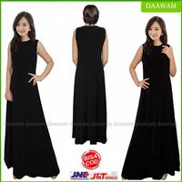 Gambar TERMURAH Daawam Ori Gamis Tanpa Lengan Bahan Jersey Original Lengkap Ukuran S M L XL XXL Warna Hitam - Hitam, XXL dari girl fashion00 undefined 1 Tokopedia