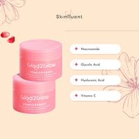Gambar Glad2Glow Pomegranate Niacinamide Brightening Moisturizer 30g Pelembab Wajah untuk Mencerahkan dari Skinfluent undefined 2 Tokopedia