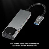 Gambar Good Multi-Function USB External Fiber Optic Sound Card 5.1 Channel Aluminum Alloy Sound Card Movie TV Audio Plug And Play dari Various Fire undefined 4 Tokopedia