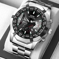 Gambar New.. OPK/swiss army jam tangan pria tahan air asli ori terbaru 2023 keren all stainless steel multifungsi 46mm dial besar jam tangan cwok hitam/perak-COD-8108 - Black-silver dari ellegant id undefined 3 Tokopedia