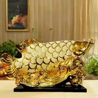 Gambar Patung Golden Fish Ceramic Ikan Arwana Dekorasi Fengshui Keberuntungan - S dari DIMORAON undefined 4 Tokopedia