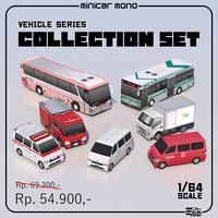 Gambar MiniCar Mono Papercraft Vehicle Series Collection Set - Intercity Bus dari MiniCar Mono undefined 1 Tokopedia