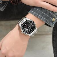 Gambar New.. OPK/swiss army jam tangan pria tahan air asli ori terbaru 2023 keren all stainless steel multifungsi 46mm dial besar jam tangan cwok hitam/perak-COD-8108 - Black-silver dari ellegant id undefined 5 Tokopedia