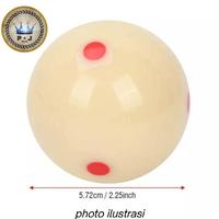 Gambar Billiard Billiard Cue Ball | Bola Putih 2.1/4 inch | 6 Red Dots | Meja 9 Feet ORIGINAL BEST QUALITY - 6 Blue Dots dari HAYT552 undefined 4 Tokopedia