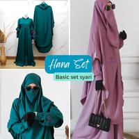 Gambar Shakeena Baju Gamis set sunnah free cadar tali - Gamis set syari adem - Mauve, XL dari Barra Store14 undefined 2 Tokopedia