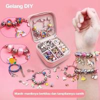 Gambar 【Ready Stock】66pcs DIY Gelang Pandora DIY Kalung Anak Perempuan Set Manik Manik Gelang DIY Bracelet Hadiah Gelang Pembuat Kit Anak Hadiah Mainan Perempuan Anak - 66pcs MrhJmb dari joollytoys undefined 3 Tokopedia