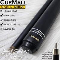 Gambar Stick Billiard CueMall Midas - Carbon Uniloc Low Deflection Model A Stick Billiard Cue Mall ORIGINAL BEST QUALITY dari HAYT552 undefined 2 Tokopedia