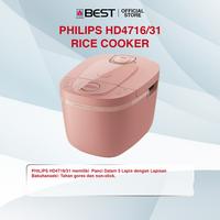 Gambar Philips Digital Rice Cooker HD4716/31 1.8L - 16 Menu Otomatis, Spherical Pot, Pink dari Yamada Best undefined 2 Tokopedia