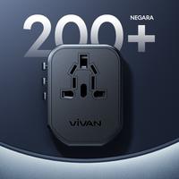 Gambar CHARGER HP VIVAN VPS-T003A 20W UNIVERSAL TRAVEL ADAPTER FAST CHARGING WITH USB TYPE-C STANDAR EROPA EU AMERIKA USA AUSTRALIA AUS INGGRIS UK dari btgcom undefined 4 Tokopedia