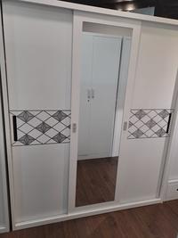 Gambar Homebaze - Lemari  Full Besi dengan Laci Penyimpanan dan Kaca Cermin, Minimalis, Murah dan Kokoh - 2 Sliding Polos dari Homebaze Living undefined 2 Tokopedia