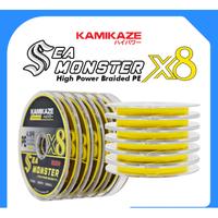 Gambar Kamikaze SEA MONSTER X8 PE Line Yellow 100M Senar Pancing Connecting 6 - PE 0.8 | 17 Lbs dari Fishing zone undefined 5 Tokopedia