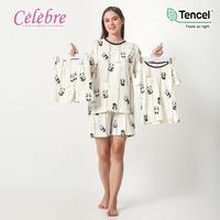 Gambar Piyama Anak & Dewasa 100% TENCEL Micro Modal Panda Cream Terlaris - Dewasa PJG/PJG, M dari Mira Haven undefined 5 Tokopedia
