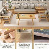 Gambar Bergas Jaya Mart- SOFA 3/2/1 SEATER Sofa Ruang Tamu Set Sofa Sofa Minimalis Retro Kekinian Sofa Tidur Fabric - 140*61*43CM, Biru dari Bergas Jaya Mart undefined 3 Tokopedia