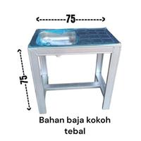 Gambar WASTAFEL PORTABLE BAJA RINGAN UKURAN 75 CM, WASTAFEL CUCI PIRING BONGKAR PASANG, BAK CUCI PIRING BAJA - paket lengkap  dari Raffles Mustika Teknik undefined 4 Tokopedia