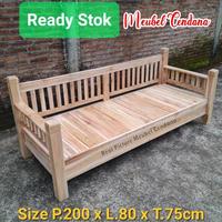 Gambar Diskon Bale Bale Bangku Kursi Asli Kayu Jati / Kursi Bale Teras Taman Outdoor dari Serba Stock undefined 1 Tokopedia