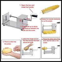 Gambar Stainless Steel Alat Pemotong Kentang Spiral Otomatis Twisted Cutter Terlaris dari BIO MAREKT undefined 5 Tokopedia