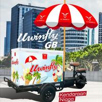 Gambar UWINFLY GB Gerobak Sepeda Listrik 600 Watt Gerobak Es Kopi Keliling Outdoor dari adimitra online undefined 1 Tokopedia