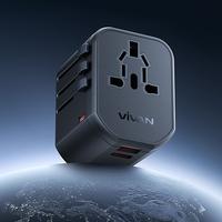 Gambar CHARGER HP VIVAN VPS-T003A 20W UNIVERSAL TRAVEL ADAPTER FAST CHARGING WITH USB TYPE-C STANDAR EROPA EU AMERIKA USA AUSTRALIA AUS INGGRIS UK dari btgcom undefined 3 Tokopedia
