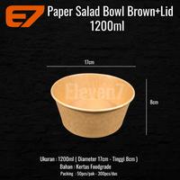 Gambar Paper Salad/Rice Bowl Brown Kraft (isi 150pcs)(GROSIR) - 500ml dari E7 PACKAGING undefined 5 Tokopedia