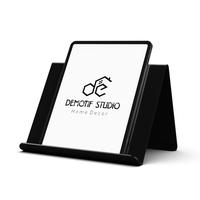 Gambar ALAS TATAKAN PENYANGGA TEMPAT DUDUKAN SANDARAN SERBAGUNA MULTIFUNGSI KOMPATIBEL KUAT MEJA AKRILIK BENING TRANSPARAN TABLET HP IPAD TAB STAND STANDING HOLDING HOLDER UNIVERSAL MULTIFUNCTION PORTABLE TABLE HITAM SOLID BLACK ACRYLIC KEKINIAN ELEGAN MINIMALIS dari Demotif Studio undefined 1 Tokopedia