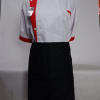 Gambar Celemek pendek/apron - Hitam, Panjang dari MRR Seragam undefined 2 Tokopedia