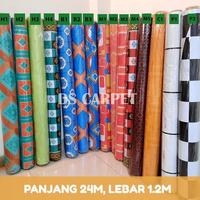Gambar 1 Roll 24M Karpet Lantai Plastik Meteran Tikar Alas Meja Vinyl Carpet dari Rivella Rug undefined 5 Tokopedia