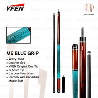 Gambar Stick Billiard Carbon YFEN Cue Leather Grip Stik Play M5 M9 - M5 White Grip dari ONbilliard undefined 3 Tokopedia