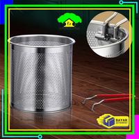 Gambar [COD] MI C1233 Panci Deep Fryer 2IN1 Stainless Steel Panci Set Saringan Minyak Praktis Multifungsi / Panci Penggorengan Rebus Tahan Karat Peralatan Dapur Serbaguna dari Mmtoys Indonesia undefined 5 Tokopedia