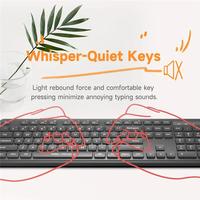 Gambar MIIIW Keyboard 3rd Gen 3 MW24PB03 2.4G Wireless Mouse Set Computer Mute - Hitam dari Venus Mobile undefined 5 Tokopedia