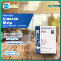 Gambar Autocheck Strip Gula darah / Strip Glucosa / Refill Glucose Test Strip isi 25 strips dari SAM MEDICAL undefined 1 Tokopedia