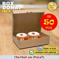 Gambar KOTAK DUS BOX DONAT KRAFT COKLAT ISI 4 - ( 50 PCS ) dari Elegant Xittenshop undefined 4 Tokopedia