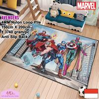 Gambar Disney Marvel Official Merchandise Avengers karpet bermain anak 150x200 anti slip motif kartun superhero karakter bulu alas lantai ruang tamu keluarga kamar tidur NMs - CapAmThorBPanth dari NMs Lets dress up your home undefined 1 Tokopedia