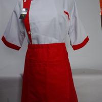 Gambar Celemek pendek/apron - Hitam, Panjang dari MRR Seragam undefined 3 Tokopedia