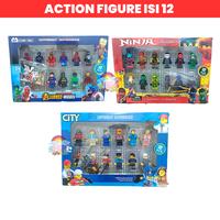 Gambar Mainan Anak Figur Kecil Superhero Ninja City Brick Action Figure Isi 12 Pcs Aksesoris Mini dari Kiddy's Toys undefined 1 Tokopedia