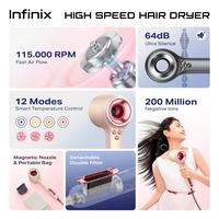 Gambar infinix Hair Dryer WY602 I Hair Dryer Pengering Rambut Portable I High Speed Drying - Smart Temperature Control - Magnetic Nozzle - Dust Proof - PINK dari ProStoreComputer undefined 2 Tokopedia