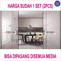 Gambar Stiker pintu geser harap tutup kembali 1set sticker geser pintu vinyl anti air dari Bagas Stiker Label undefined 2 Tokopedia