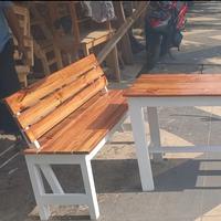 Gambar 1 set meja dan kursi sandaran resto / 1 set meja dan kursi sandaran cafe / 1 set meja dan kursi sandaran depot / 1 set meja dan kursi sandaran warkop dari indah makmur barokah undefined 3 Tokopedia