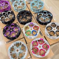 Gambar Velg MK Factory Rainbow Silver Front & Rear Vespa Sprint Primavera - LIST BLACK dari Boss Vespa undefined 1 Tokopedia